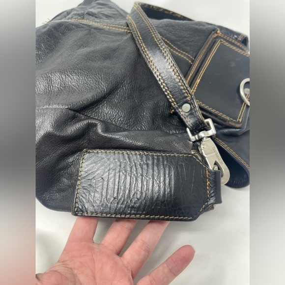 RUGBY CANADA Pebbled Leather Convertible Backpack - Picture 2 of 10